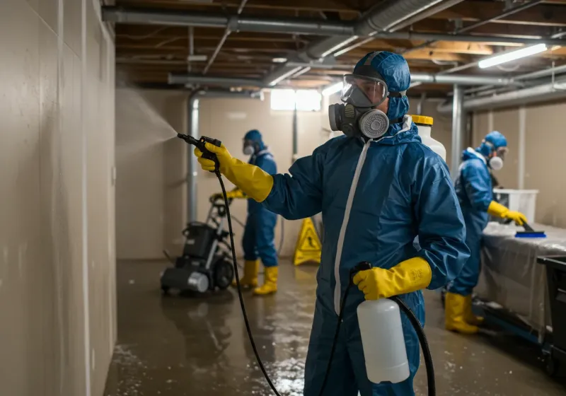 Basement Sanitization and Antimicrobial Treatment process in McCreary County, KY